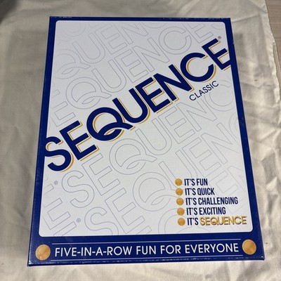SEQUENCE- Original SEQUENCE Game with Folding Board, Cards and Multicolor 