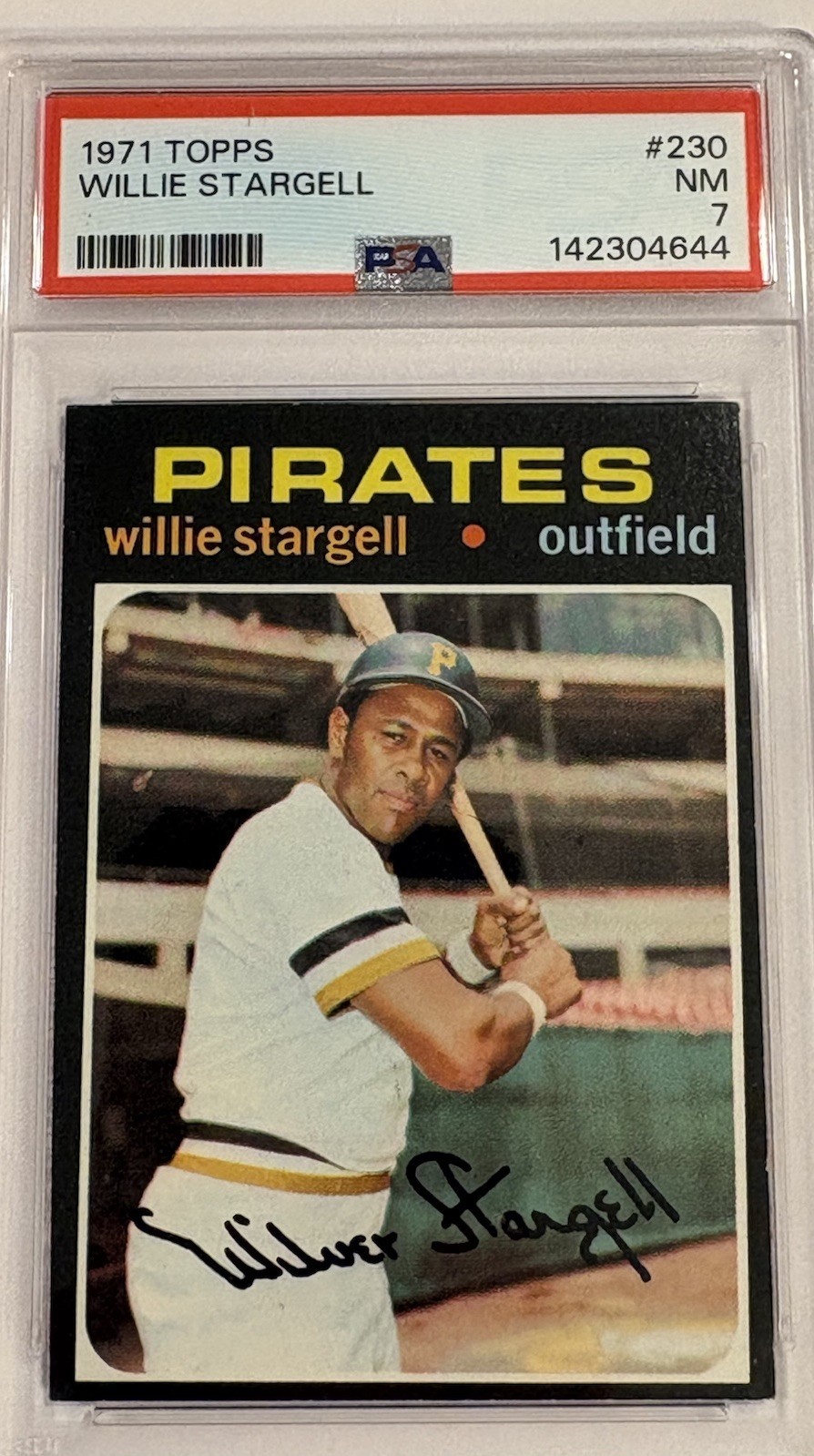 1971 Topps #230 Willie Stargell PSA 7