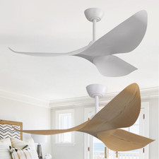 38/52inch Ceiling Fan with Remote No Light for Farmhouse Bedroom Kitchen Patios