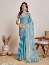 Women party wear saree Chiffon Saree with Lace Border Lightweight saree