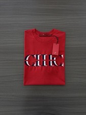 Carolina Herrera White Garment Dyed Pique Cotton Mens Polo Size Medium M