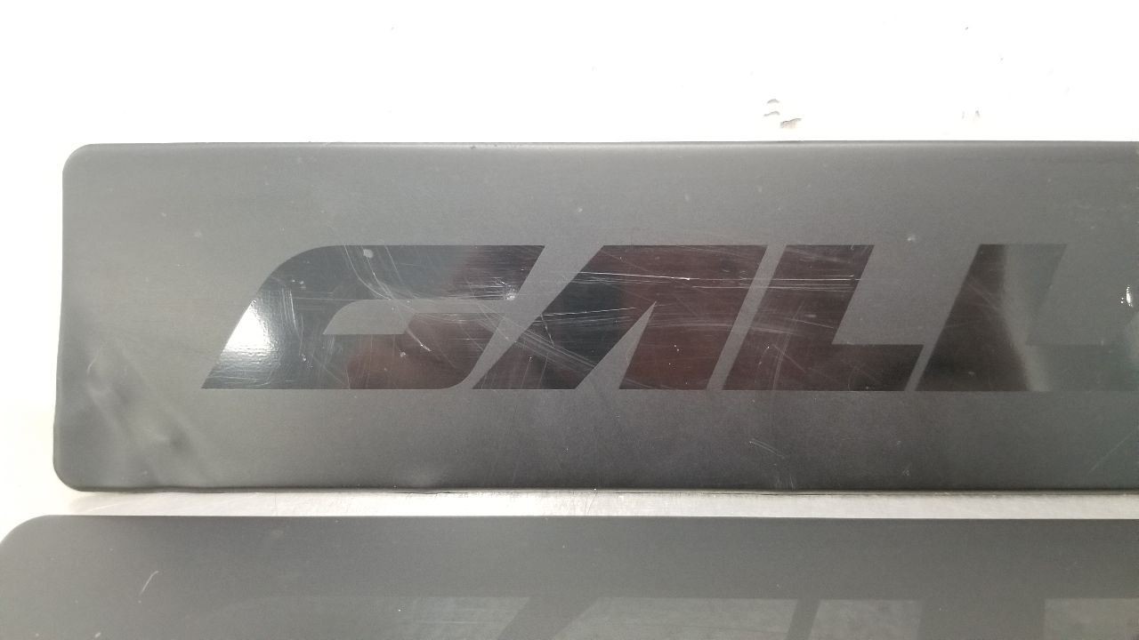2004 LAMBORGHINI GALLARDO ROCKER PANEL DOOR SILL SCUFF PLATE TRIM SET PAIR BLACK