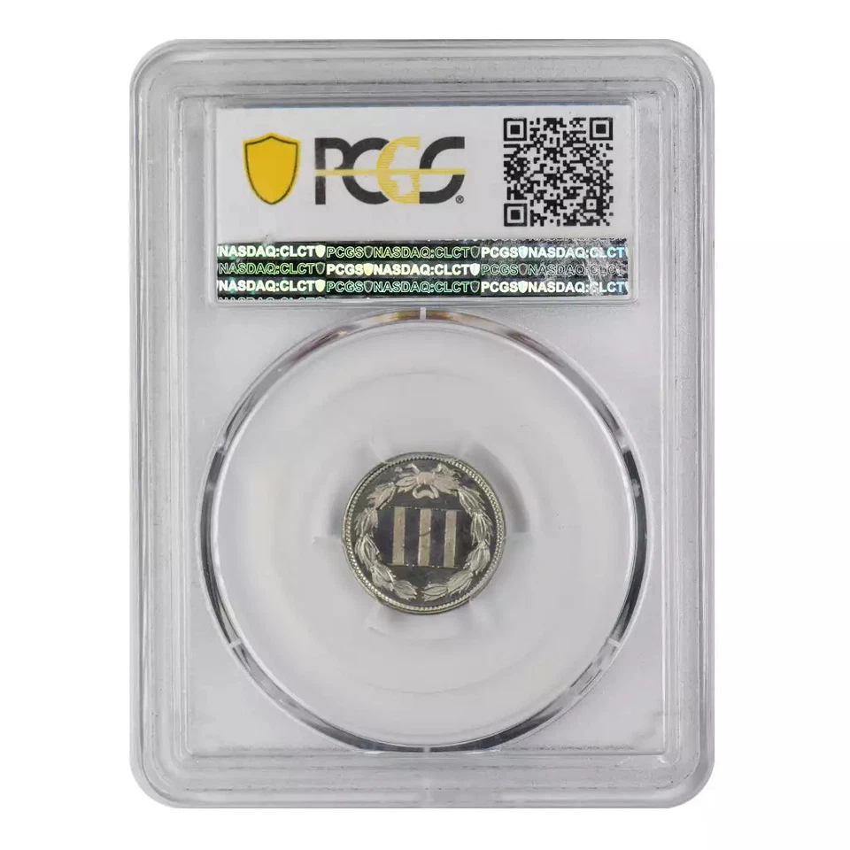1878-P Three Cent Nickel PCGS PR64 CAC Proof - Image 4 of 4