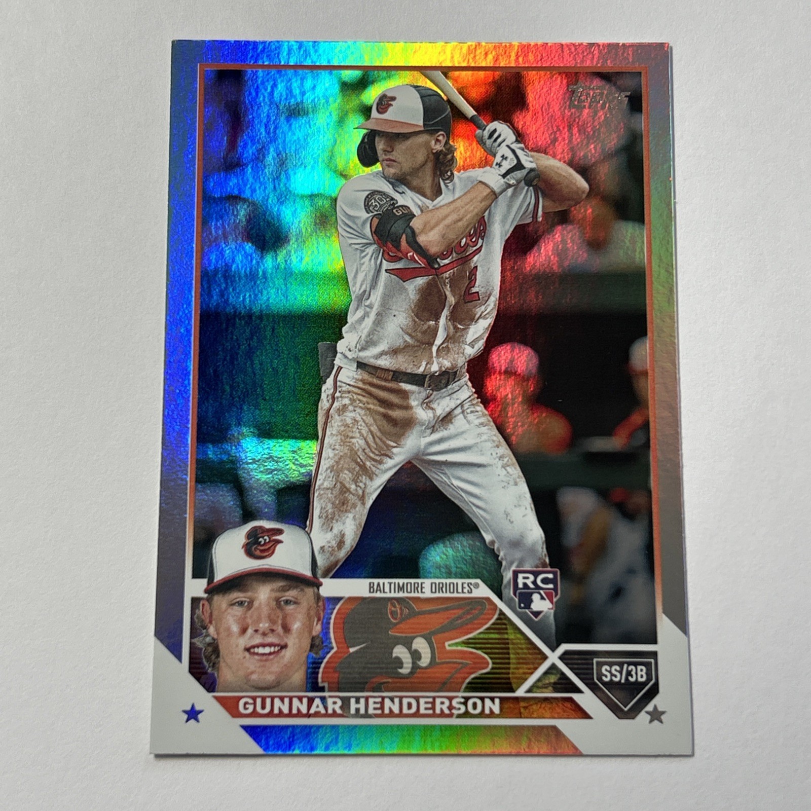 2023 Topps Series 1 Gunnar Henderson #206 RC Rainbow Foil