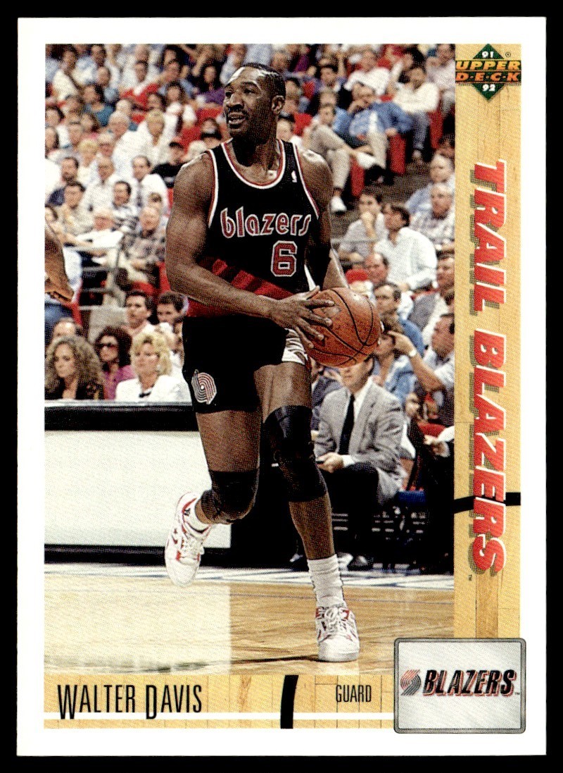 1991-92 Upper Deck Walter Davis Blazers Basketball Card #380