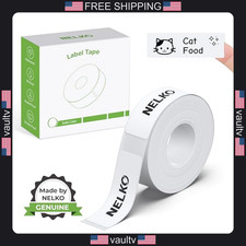 Nelko Genuine P21 Label Maker Tape, 14x40mm 0.55"x1.57" , Standard Laminated