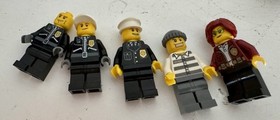 Lego City Police & Fire Lot With Minifigures 3658, 7206, 60231, 60042 + More
