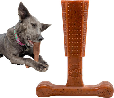 Bam-Bones Plus T Bone   Bamboo Fiber & Nylon Dog Chew Toy for Moderate to Aggres