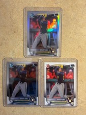 2025 Bowman Draft 1st Bowman Brady Ebel Chrome Refractor, Chrome Base & Paper