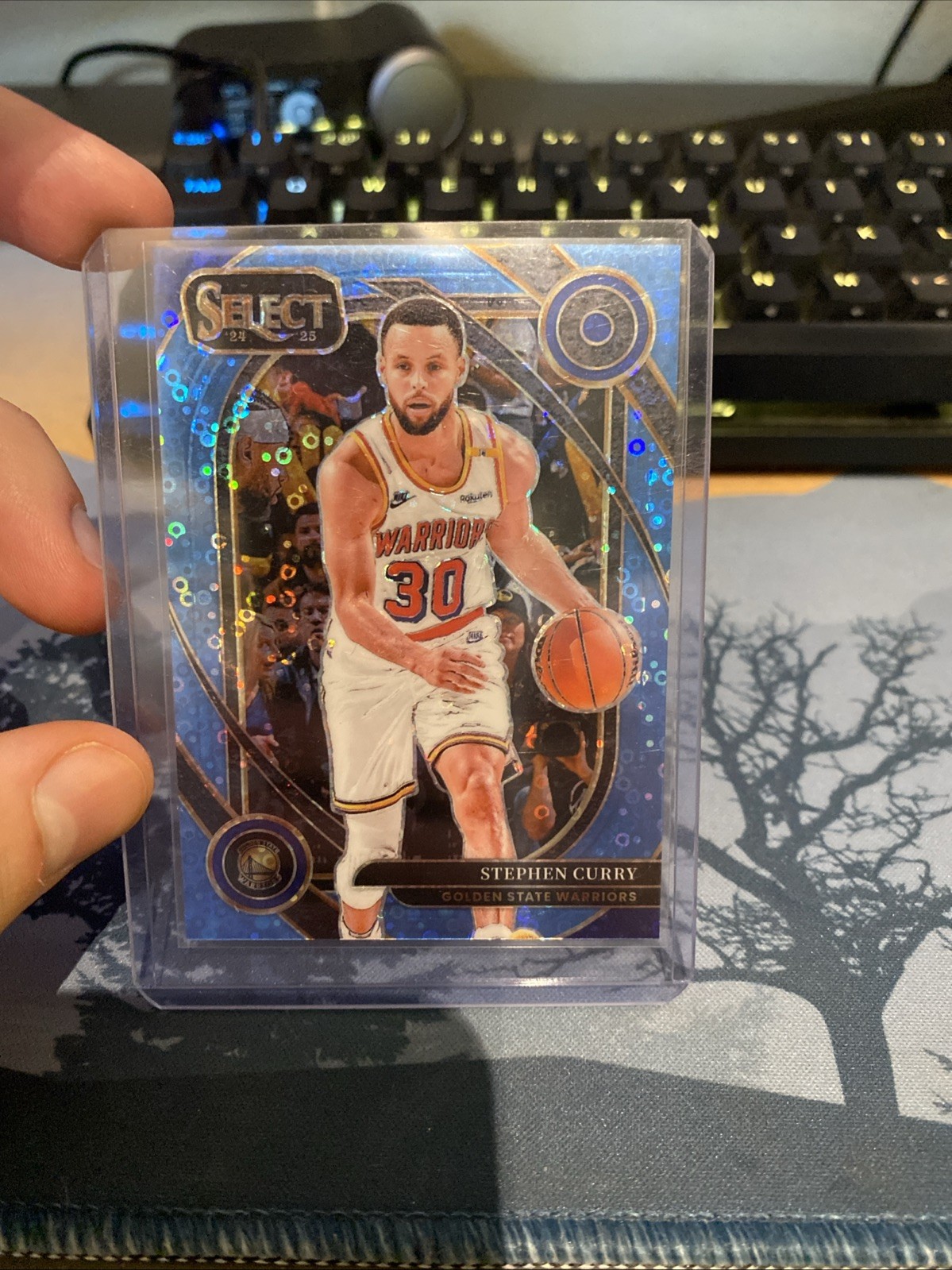2024-25 Panini Select - Courtside Stephen Curry #209 Light Blue Disco Prizm /99