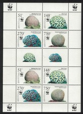 Neth. Antilles WWF Corals 4v Sheetlet 2005 MNH SG#1705-1708 MI#1401-1404