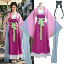 Maomao Cosplay Costume Wig Anime The Apothecary Pink Dress Halloween Women Lady