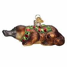 Old World Christmas Glass Christmas Ornament, Platypus With OWC Gift Box 