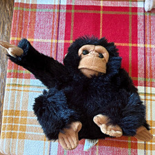 Black Tan Monkey Plush Stuffed Animal Small 6-14 in Washable Ages 3-7 1999