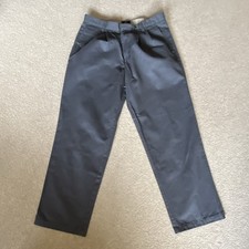 Dockers Relaxed Fit Gray Cotton Twill Chino Pants for Men Button Zip Closure