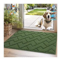 FußMatte GrüN Waschbar Rutschfest 50X80Cm Schmutzfangmatte FüR Innen AußEn