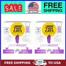  2 pack Purina Tidy Cats Light Clumping Cat Litter, Glade Clean Scent, 17 lb.