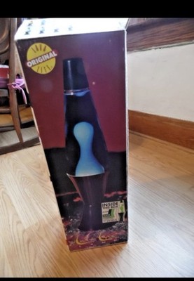 VINTAGE 1997 LAVA LITE MIDNIGHT SERIES LAVA LAMP W/ ORIG BOX 8419 LIME GREEN USA