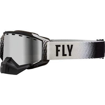 Fly Racing Goggle Zone Snow Black Grey - Silver Mirror Smoke Lens