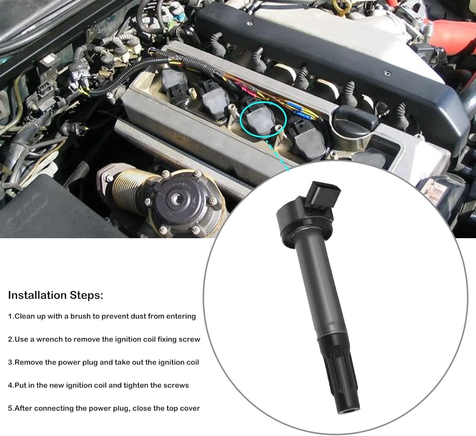 Paquetes de bobinas de encendido de 6 piezas para Toyota Tacoma 4Runner Tundra FJ 4,0 V6 2005-15  Foto 3 de 4