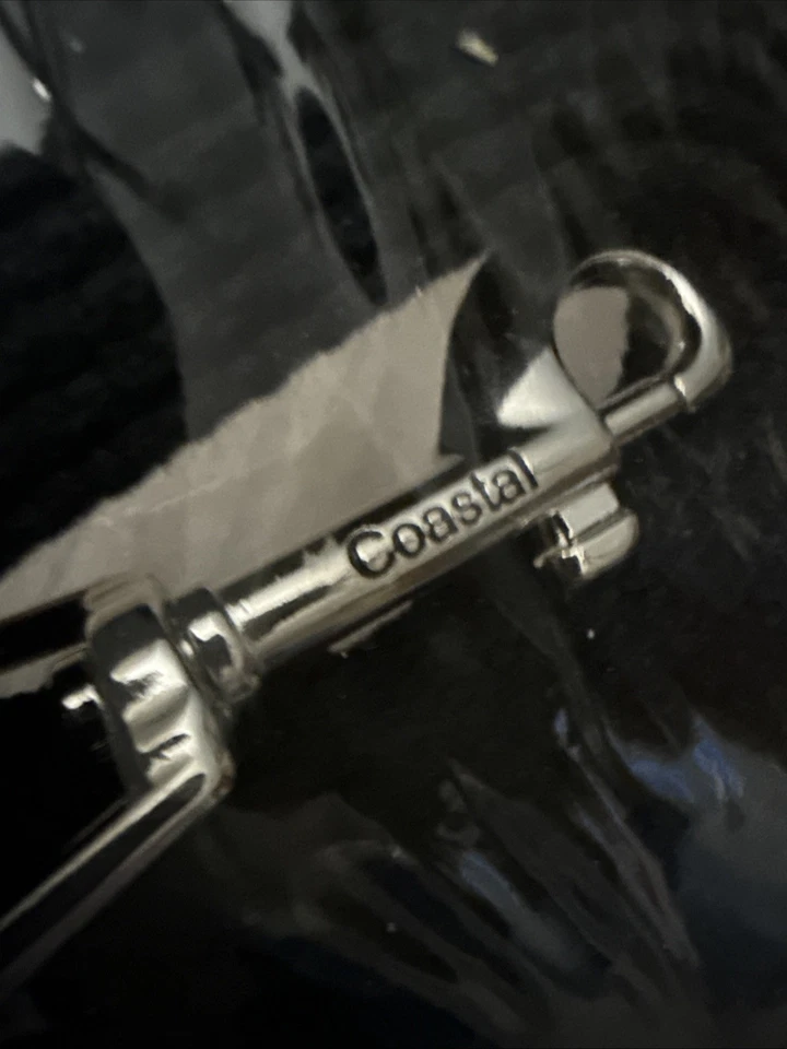 Teia de algodão para treinamento de cães chumbo preto 20 pés recall de trem costeiro feito nos EUA NOVO - Imagem 3 de 4