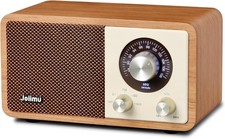 Bluetooth Speaker with FM Radio Retro Style 2600mAh Home Antenna Rotary