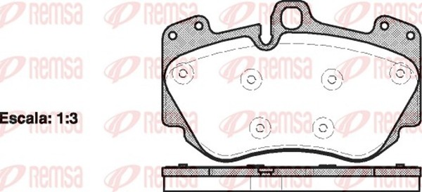 Remsa Bremsbelagsatz Scheibenbremse 1140.10 FüR Audi VW Phaeton 3D1 3D2 3D3 3D4-image