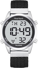Talking Watch for Elderly English Male Voice with Alarm, Digital Watch Large Num