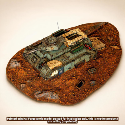 Ruined Chimera Terrain | Warhammer 40K Forgeworld OOP Style Imperial Objective