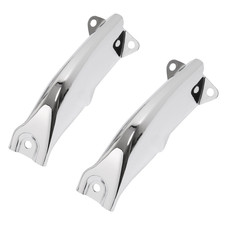 2pcs Front Bumper Guards Waccessory Holes Chrome Fits Chevrolet Impala 1965