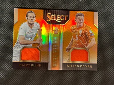 DALEY BLIND STEFAN DE VRIJ 2015-16 Panini Select Soccer Jersey Patch Relic /149