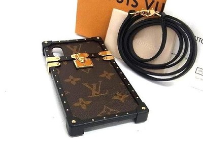 LOUIS VUITTON Monogram Eye Trunk Light Fits iPhone X/xs Case Brown Bg8544