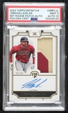 2024 Definitive Collection Rookie 50/50 Jordan Lawlar PSA 9 MINT Patch Auto 04cw