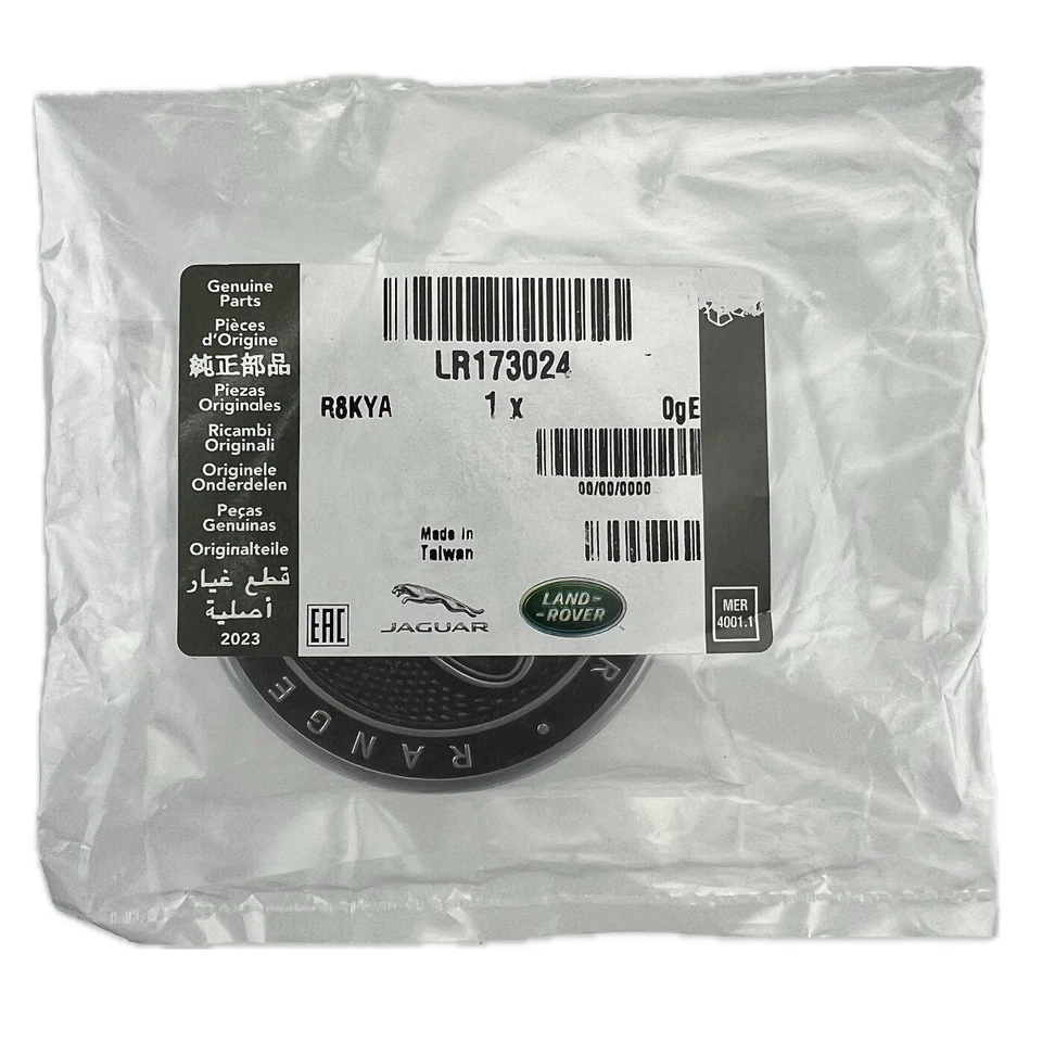 Land Range Rover Oval Black Silver Premium Wheel Center Hub Caps x4 LR173024 - Image 4 of 4