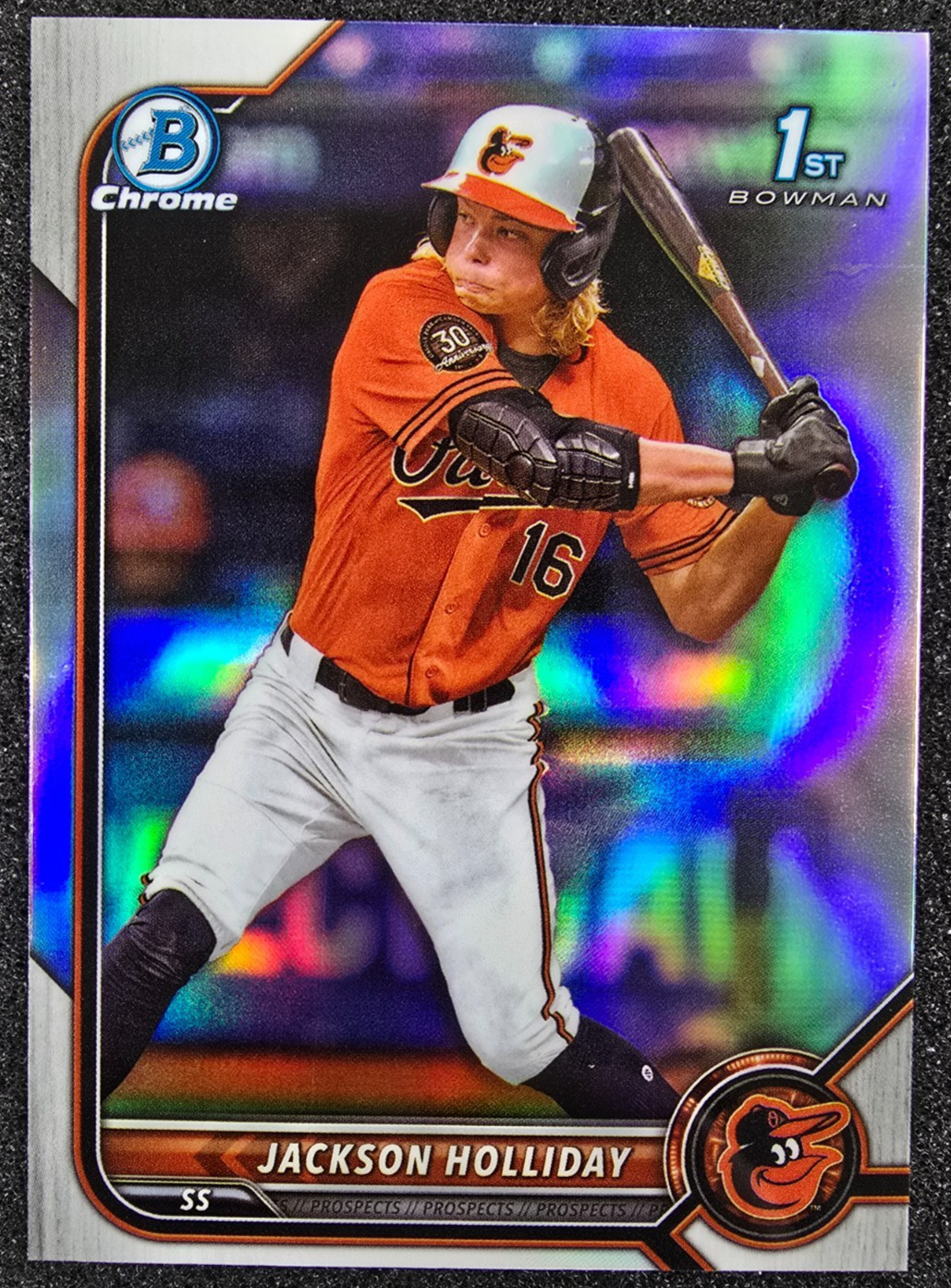 2022 Bowman Draft Chrome 1st Refractor Jackson Holliday #BDC-168 Orioles