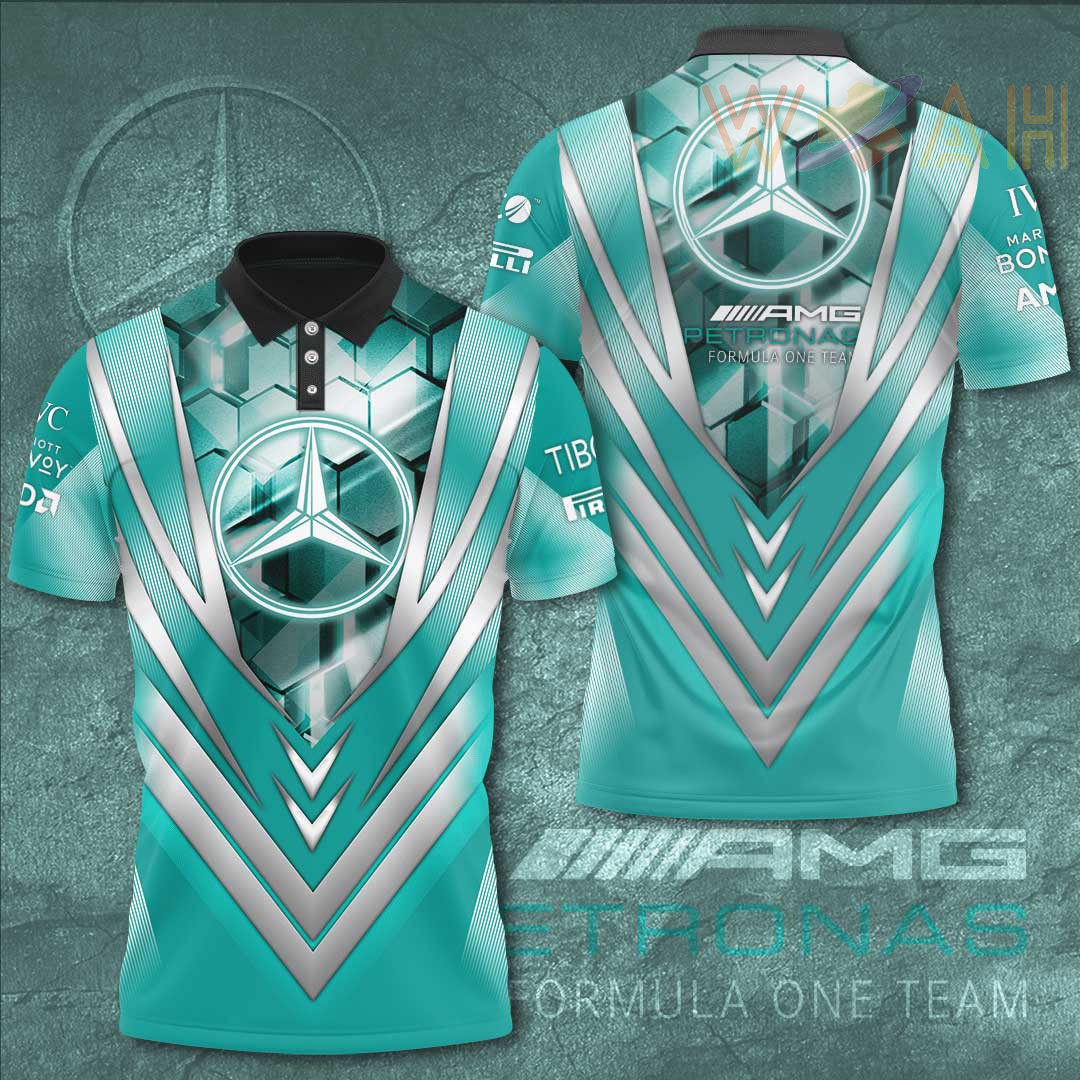Mercedes AMG Petronas F1 Team Apparels 3D S60 T-shirt