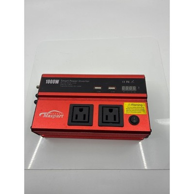 Maxpart 1000W Smart Power Inverter DC 12V to AC 110V Dual USB Car Converter