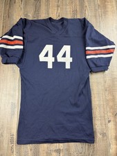 Vintage 1970s Football Jersey Blue #44 College/Highschool USA Made USED Tag Cut
