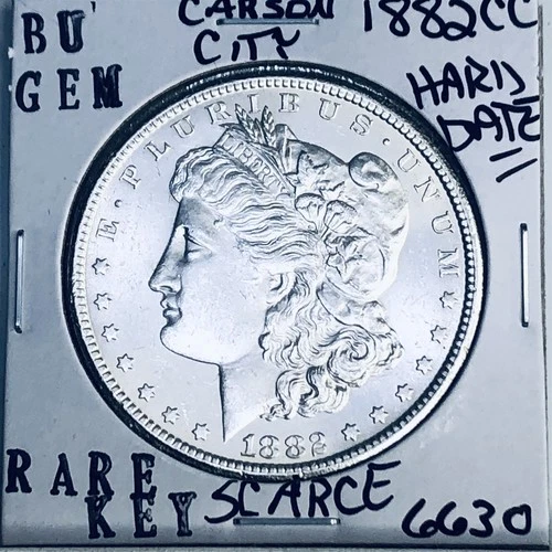 1882 CC BU GEM MORGAN SILVER DOLLAR UNC MS+++ U.S. MINT RARE KEY COIN 6630