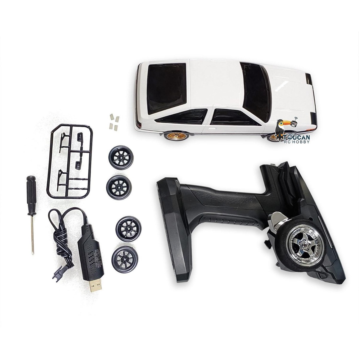 LDRC 1801 1/18 RC Drift Car RWD AE86 Racing Vehicles Flip Light W