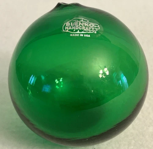 Blenko Float Ball Green Blenko Glass float ball
