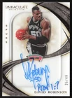 2019-20 Immaculate Shadow Signatures 25/49 David Robinson Auto #SS-DRB R6220J