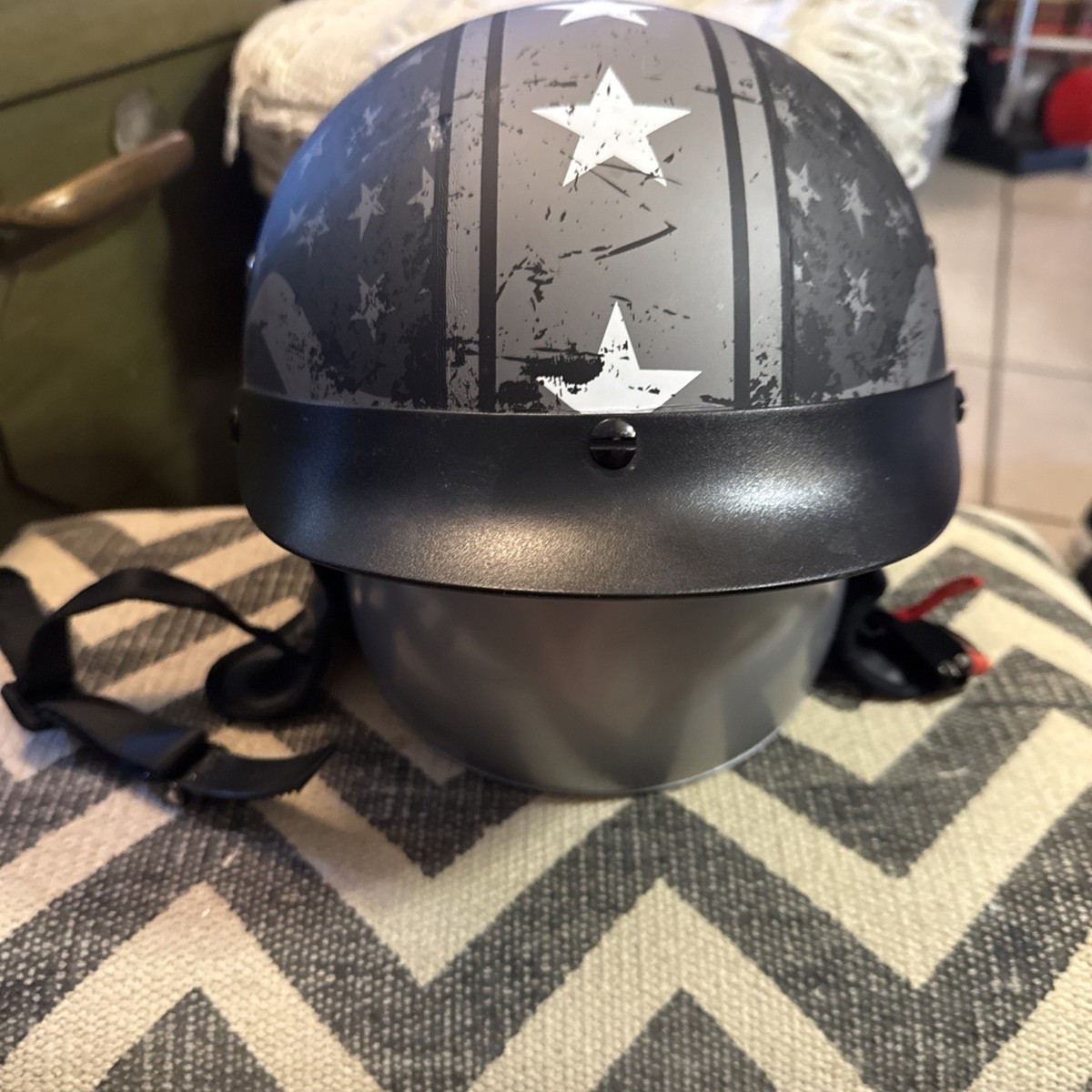 1storm motorcycle open face helmet scooter bike dual 1Storm Motorcycle Open Face Helmet Mopeds Scooter Pilot Half Face Helmet HKY207Peak Peak Glossy White / S( 55-56 cm 21.7/22.0 Inch )