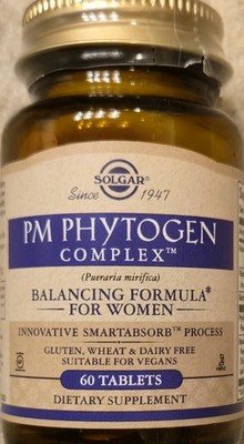 Solgar PM PHYTOGEN COMPLEX Womens Balance Formula 60 Tabs(60 Serv) BEST BY 03/26