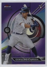 2023 Topps Finest Purple Refractor 206/250 Oswaldo Cabrera #41 14fw