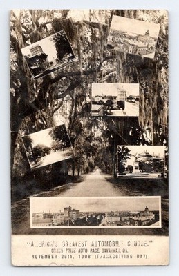 RPPC 1909. AUTOMOBILE COURSE. SAVANNAH, GA. AUTO RACE. POSTCARD A5 | eBay