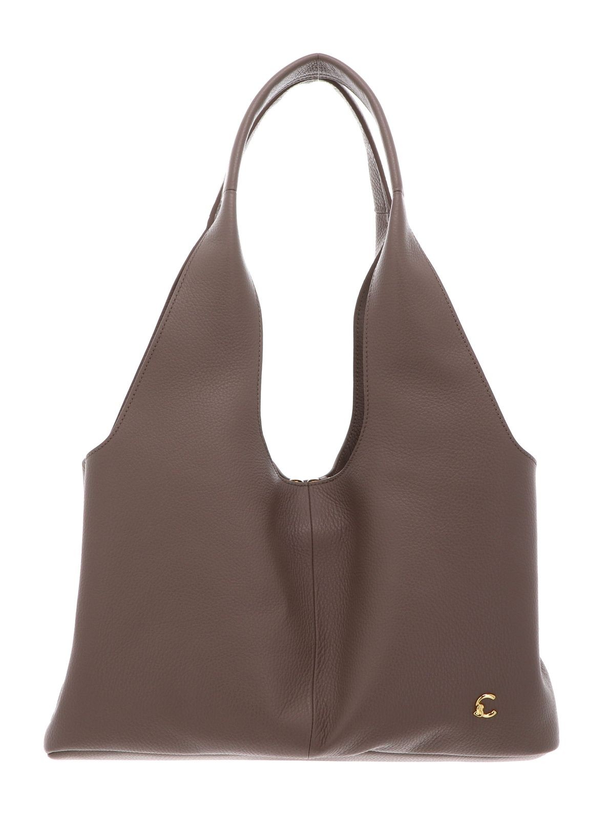 COCCINELLE shoulder bag Nell Handbag Grained Leather Warm Taupe
