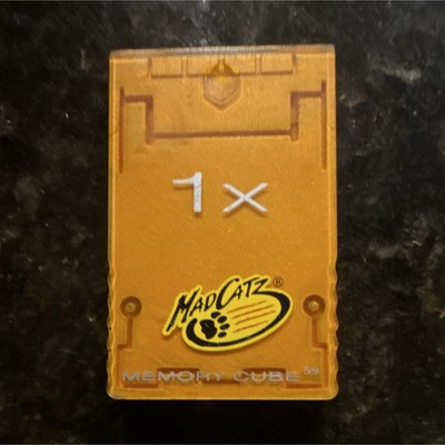 Mad Catz Memory Cube 1X Memory Card for Nintendo GameCube Orange