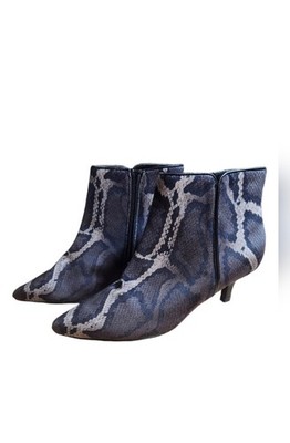 NWOT Vaneli Taima Python Printed Booties Size 7