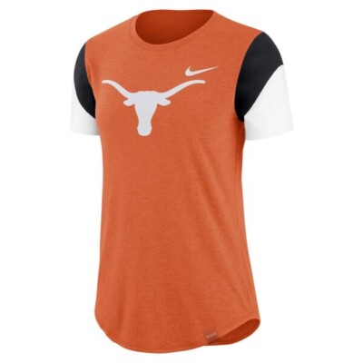 NIKE UT TEXAS LONGHORNS FAN Triblend WOMEN TEE SHIRT new